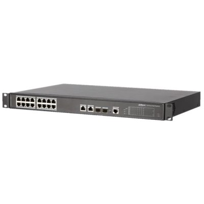 16 prievadų, 16 PoE prievadų komutatorius Dahua PFS4218-16ET-190 (L2, 2xSFP, 2xGigabit, 190W) 16 prievadų, 16 PoE prievadų komutatorius Dahua PFS4218-16ET-190 (L2, 2xSFP, 2xGigabit, 190W)