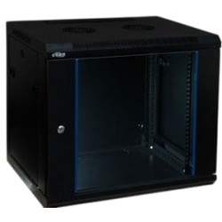 Komutacinė spinta 19'' pakabinama 15U 600x450x769mm (juoda, surinkta, IP20) AWM2-6415
