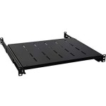 Stacionari lentyna 19'' 1U (800 mm gylio spintai, juoda, iki 60 kg)