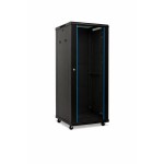 19'' pastatoma komutacinė spinta A2-6627B (27U, 600x600x1405mm, IP20, iki 1000kg, juoda, nesurinkta)