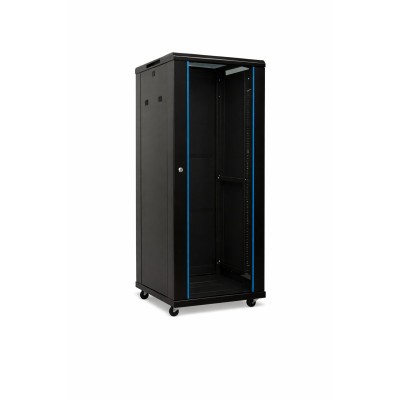 19'' pastatoma komutacinė spinta A2-6627B (27U, 600x600x1405mm, IP20, iki 1000kg, juoda, nesurinkta)