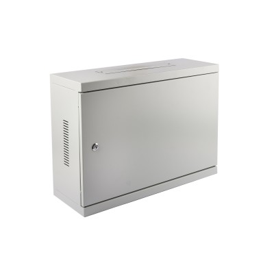 Komutacinė spinta 19'' pakabinama 3U 540x400x180 (balta, metalo durys)