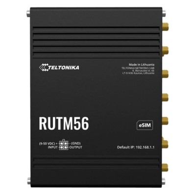 Maršrutizatorius 5 prievadų Teltonika RUTM56 DUAL 5/4G Maršrutizatorius 5 prievadų Teltonika RUTM56 DUAL 5/4G