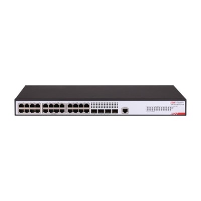 28 prievadų komutatorius Hikvision DS-3E2528-HI-24T4F (valdomas L2+, 24xLAN, 4xSFP, 56Gbps) 28 prievadų komutatorius Hikvision DS-3E2528-HI-24T4F (valdomas L2+, 24xLAN, 4xSFP, 56Gbps)
