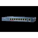 9 prievadų, 8 PoE komutatorius Hikvision DS-3E0109P-E(C)