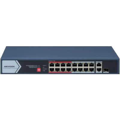 18 prievadų, 16 PoE komutatorius Hikvision DS-3E0318P-E(C) 18 prievadų, 16 PoE komutatorius Hikvision DS-3E0318P-E(C)