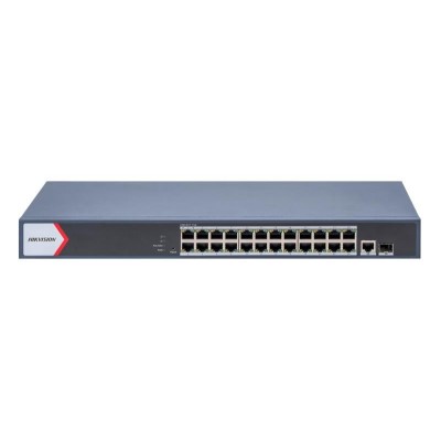 26 prievadų, 24 PoE prievadų komutatorius Hikvision DS-3E1526P-EI/M (valdomas, 1xSFP) 26 prievadų, 24 PoE prievadų komutatorius Hikvision DS-3E1526P-EI/M (valdomas, 1xSFP)