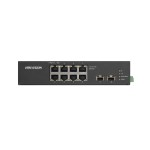 Hikvision 10 prievadų 8 PoE prievadų pramoninis komutatorius DS-3T0510HP-E/HS