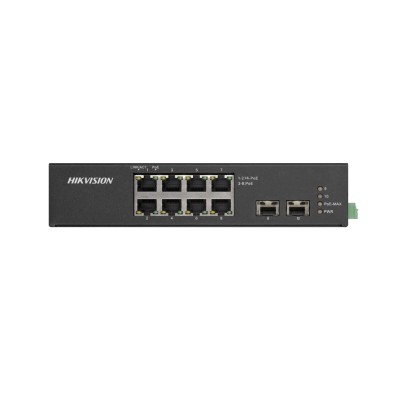 Hikvision 10 prievadų 8 PoE prievadų pramoninis komutatorius DS-3T0510HP-E/HS Hikvision 10 prievadų 8 PoE prievadų pramoninis komutatorius DS-3T0510HP-E/HS