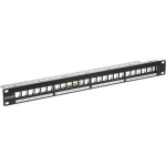 Komutacinė panelė 19'' 1U, EXCEL 100-755 (24 prievadų)