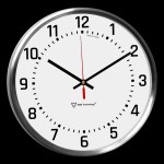 Rodyklinis laikrodis su laiko sinchronizacija 30cm metalinis su vanlandomis išorinėje pusėje