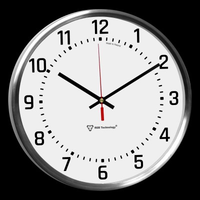 Rodyklinis laikrodis su laiko sinchronizacija 30cm metalinis su vanlandomis išorinėje pusėje Rodyklinis laikrodis su laiko sinchronizacija 30cm metalinis su vanlandomis išorinėje pusėje