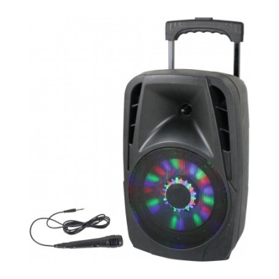Garso sistema su akumuliatoriumi ir šviesos efektu PARTY-8LED Garso sistema su akumuliatoriumi ir šviesos efektu PARTY-8LED