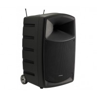 Nešiojama garso sistema su akumuliatoriumi ir 2 belaidžiais rankiniais UHF mikrofonais, MP3 USB/SD/Bluetooth grotuvu Nešiojama garso sistema su akumuliatoriumi ir 2 belaidžiais rankiniais UHF mikrofonais, MP3 USB/SD/Bluetooth grotuvu