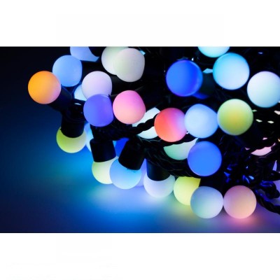 Burbuliukų girlianda LED RGB 10 metrų 100 vnt lempučių