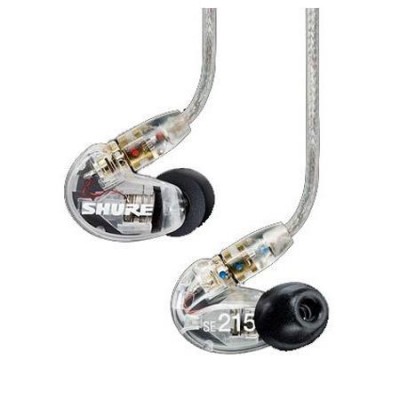 Shure SE215-CL ausinės, skaidrios