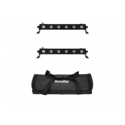 EUROLITE Set 2x LED BAR-6 QCL RGBA + Soft Bag