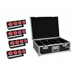 EUROLITE Set 4x LED CBB-4 COB RGB Bar + Case