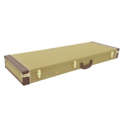 DIMAVERY Wooden Case for E-Guitars, tweed