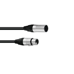 PSSO DMX cable XLR 5pin 1.5m bk Neutrik