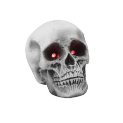 Helovyno kaukolė EUROPALMS Halloween scull 21x15x15 su šviečiančiomis LED akimis
