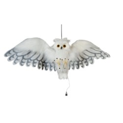 EUROPALMS Halloween Snow Owl, animated, 80cm