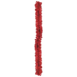 EUROPALMS Noble pine garland, red, 270cm