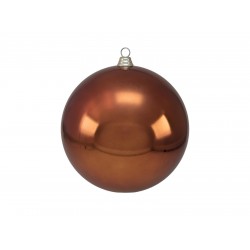 Didelis kalėdinis burbulas eglei EUROPALMS Decoball 30cm, copper