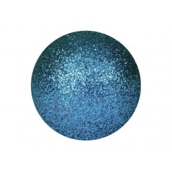 EUROPALMS Decoball 3,5cm, blue, glitter 48vnt