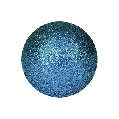 EUROPALMS Decoball 3,5cm, blue, glitter 48vnt