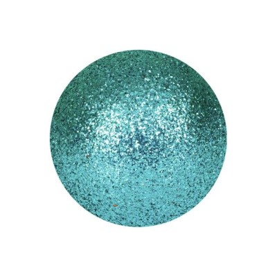 EUROPALMS Decoball 3,5cm, turquoise, glitter 48vnt