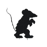 Dekoracija EUROPALMS siluetas Creepy Mouse, 56cm