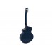 DIMAVERY STW-90 Western Guitar, chrystal blue