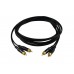 SOMMER CABLE RCA cable 2x2 1m bk Hicon