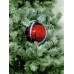 EUROPALMS LED Snowball 15cm, red