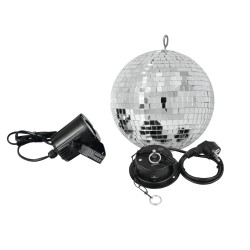 EUROLITE Mirror Ball Set 20cm with LED Spot EUROLITE Mirror Ball Set 20cm with LED Spot