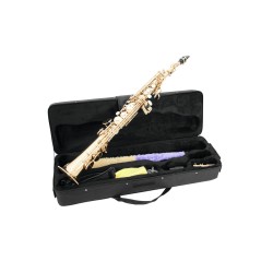 DIMAVERY SP-10 Bb Soprano Saxophone, gold DIMAVERY SP-10 Bb Soprano Saxophone, gold
