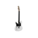 DIMAVERY TL-601 Electric Guitar LH, white / black pick guard