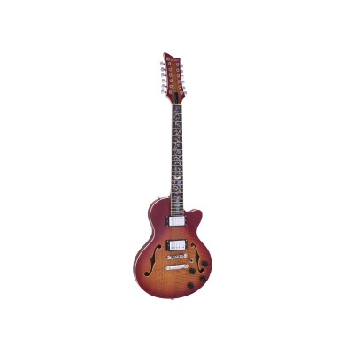 DIMAVERY LP-612 Electric Guitar, flamed sunburst DIMAVERY LP-612 Electric Guitar, flamed sunburst