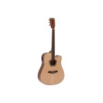 DIMAVERY JK-500 Western Guitar, cutaway, nature