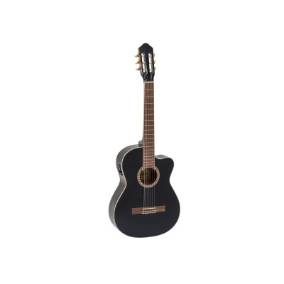 DIMAVERY CN-600E Classical Guitar, black