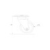 ROADINGER Swivel Castor 75mm grey