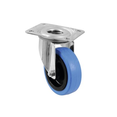 ROADINGER Swivel Castor 100mm BLUE WHEEL light blue ROADINGER Swivel Castor 100mm BLUE WHEEL light blue