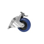 ROADINGER Swivel Castor RD-100B 100mm blue with brake