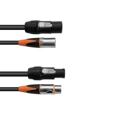 EUROLITE Combi Cable DT-2 DMX IP T-Con/3-pin XLR 5m EUROLITE Combi Cable DT-2 DMX IP T-Con/3-pin XLR 5m