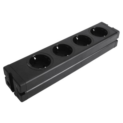 EUROLITE Distributor 4-fold ALU bk EUROLITE Distributor 4-fold ALU bk