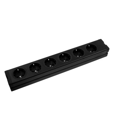 EUROLITE Distributor 6-fold ALU bk EUROLITE Distributor 6-fold ALU bk