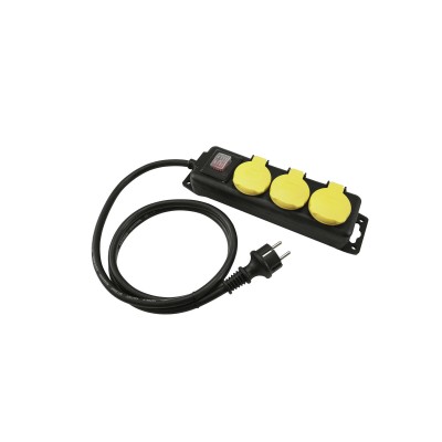 EUROLITE Distributor 3-fold IP44 bk 3m EUROLITE Distributor 3-fold IP44 bk 3m