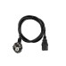 OMNITRONIC IEC Power Cable 3x0.75 1.5m bk