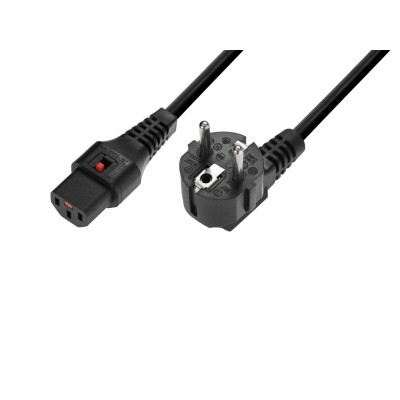 IEC LOCK IEC Power Cable Locking 3x1.0 3m bk IEC LOCK IEC Power Cable Locking 3x1.0 3m bk